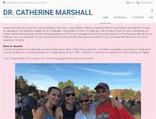 Tablet Screenshot of drcatherinemarshall.com